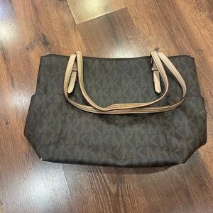 Michael Kors Dark Brown Monogram Tote